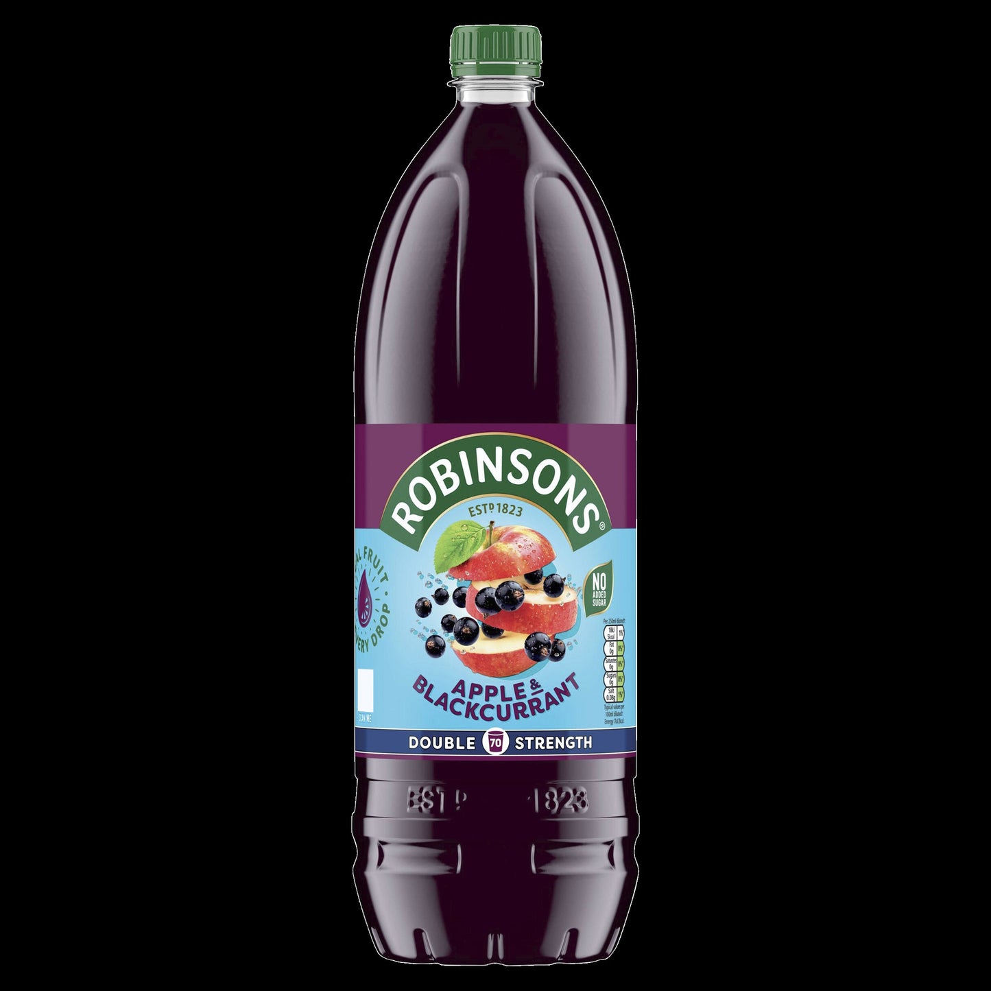 Robinsons App & Blk 2x1.75ltr No Added Sugar Double Concentrate