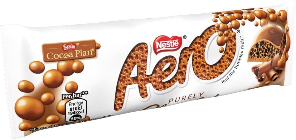 AERO Bubbly Bar Milk 24x36g