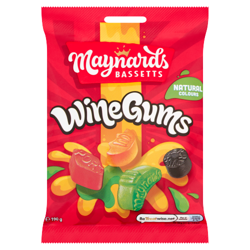 Maynards Bassetts Wine Gums Sweets Bag 190g