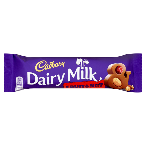Cadbury Dairy Milk Fruit and Nut Chocolate Bar 49g