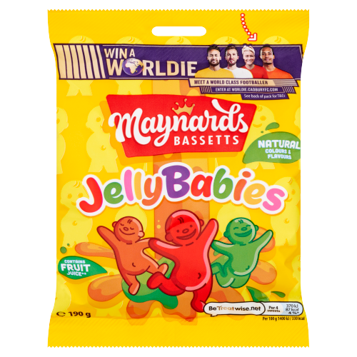 Maynards Bassetts Jelly Babies Sweets Bag 190g
