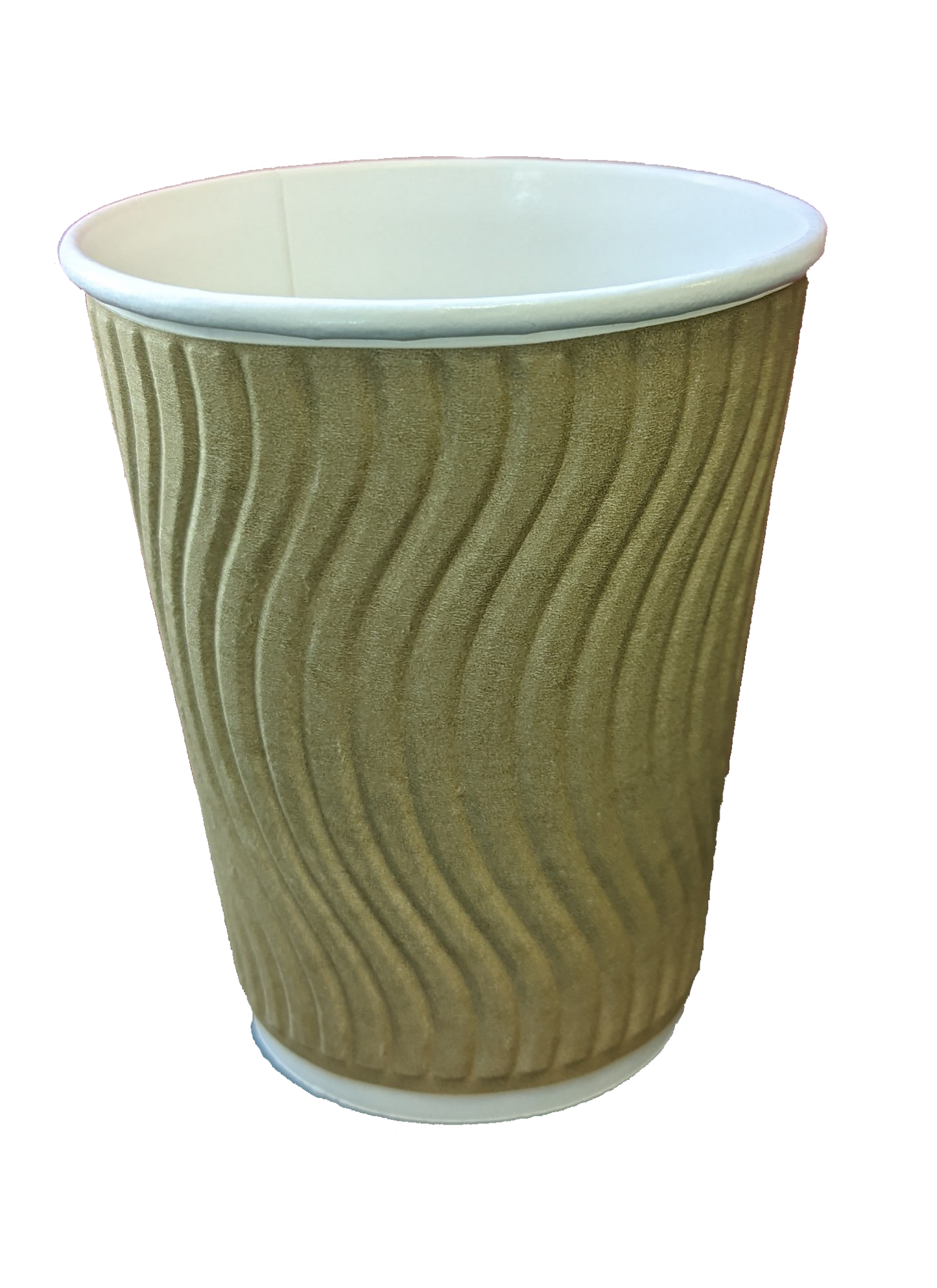 12oz Kraft Ripple Wall Paper Cup x 500