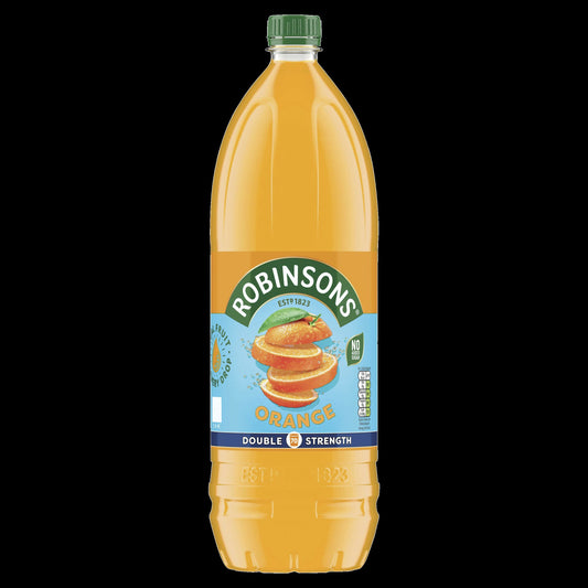 Robinsons Orange 2x1.75ltr No Added Sugar Double Concentrate