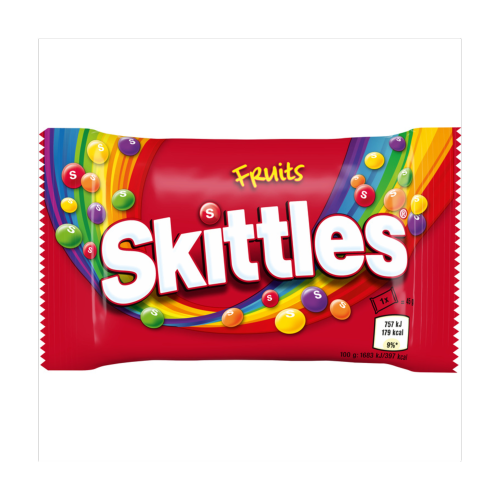 Skittles Vegan Chewy Sweets Fruit Flavoured Bag 45g