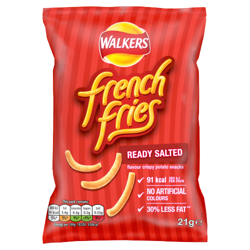 Walkers F Fries Ready Salted x32 (21g)