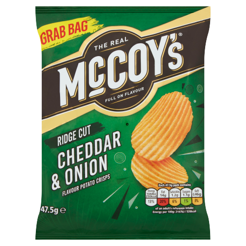 McCoy's Cheddar & Onion Crisps 47.5g