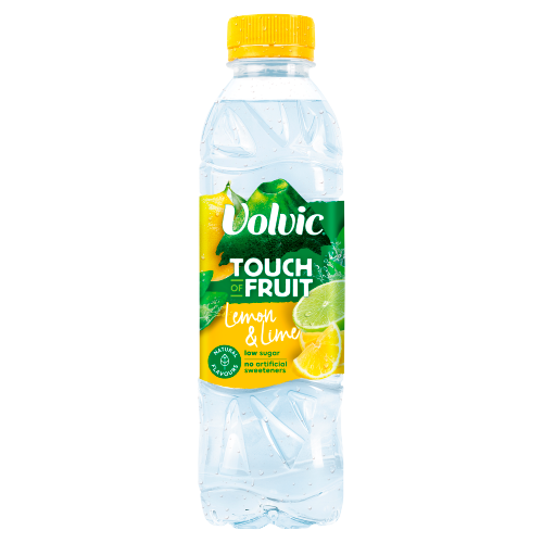 Volvic Touch of Fruit Low Sugar Lemon & Lime Natural Flavoured Water 500ml