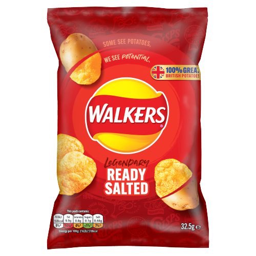 Walkers Ready Salted Crisps 32.5g