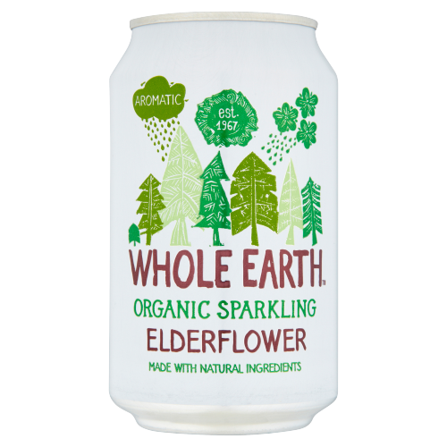 Whole Earth Organic Sparkling Elderflower 330ml