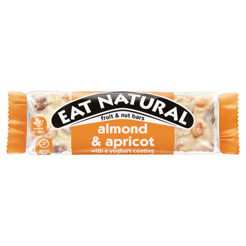 Eat Natural Fruit & Nut Bar Almond & Apricot with a Yoghurt Coating 50g