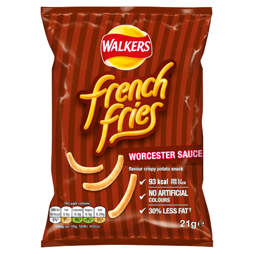 Walkers French Fries Worcester Sauce x32 (21g)