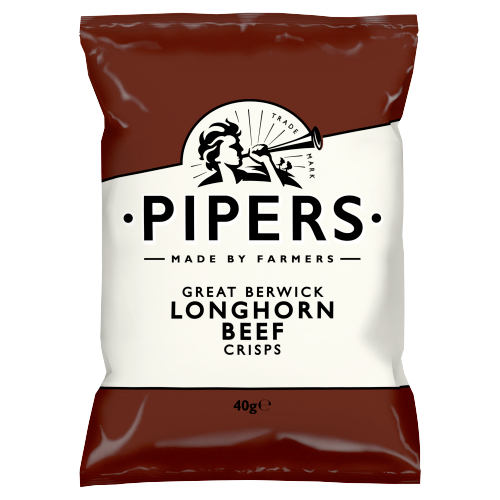 Pipers Great Berwick Longhorn Beef Crisps 40g