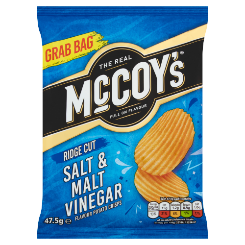 McCoy's Salt & Malt Vinegar Crisps 47.5g