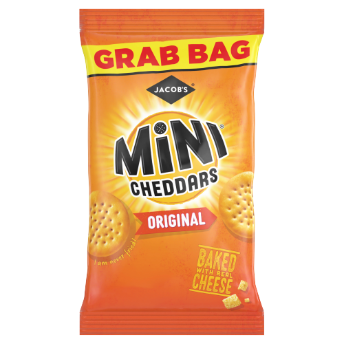 Jacob's Mini Cheddars Original Baked Snacks Grab Bag 50g