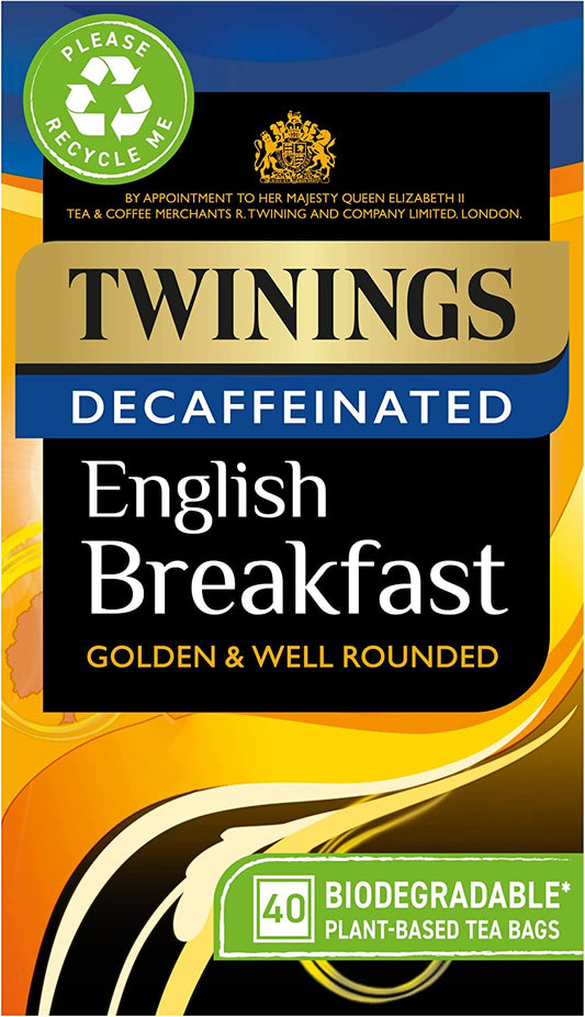 Twinings English Breakfast Decaf Envelope Teabags 4x20