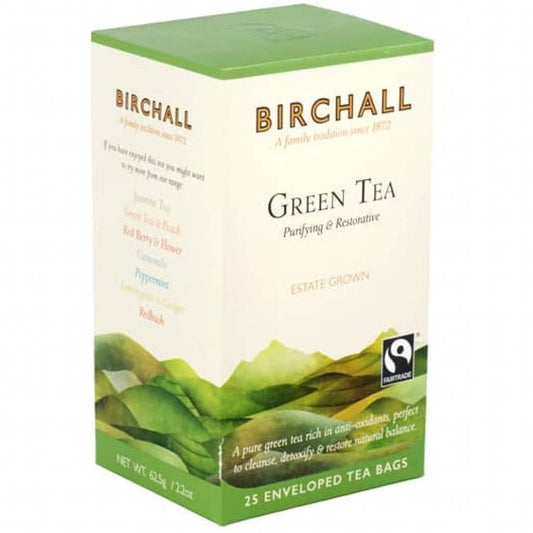 Birchalls Enveloped Green Tea Bags 6x25