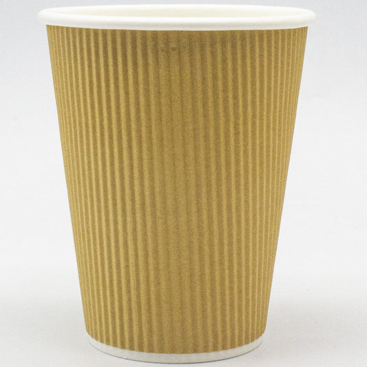 16oz Kraft Ripple Wall Paper Cup x 500