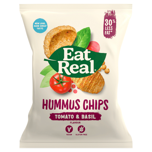 Eat Real Hummus Chips Tomato & Basil Flavour 45g