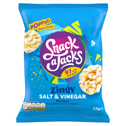 Snack a Jacks Sour Cream & Chive Rice Cakes Crisps 23g